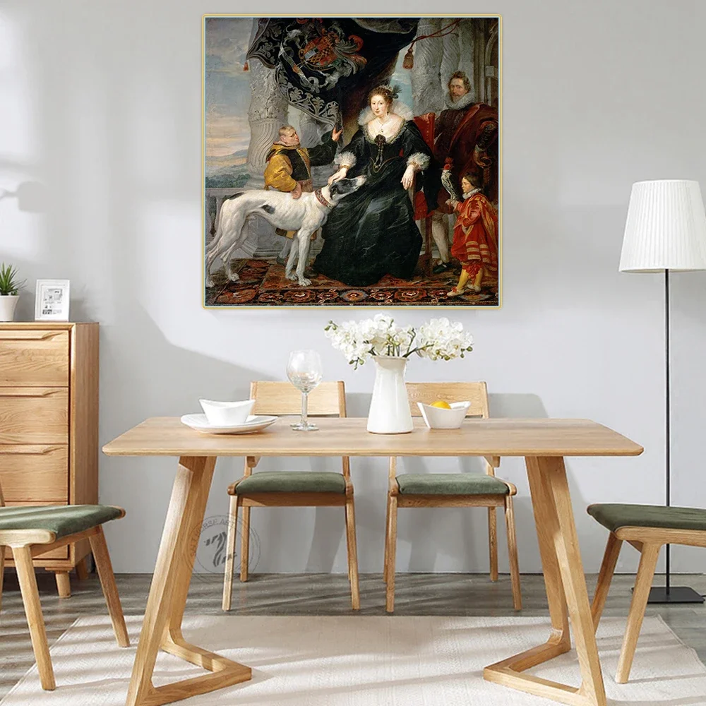 Citon Peter Paul Rubens《Alethea Talbot Countess of Arundel》Canvas Art Oil Painting Picture Wall Decor Home Interior Decoration
