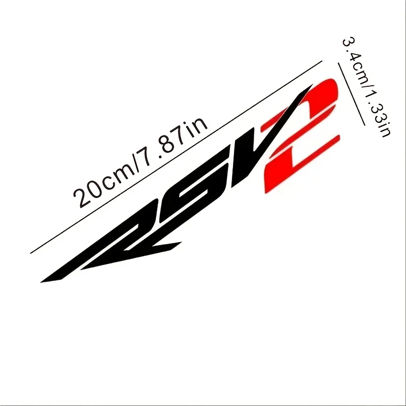1PC Racing-Themed "RSV2" Car Decal, Eye-Catching Sticker for Car Style Lovers to Adorn Cars