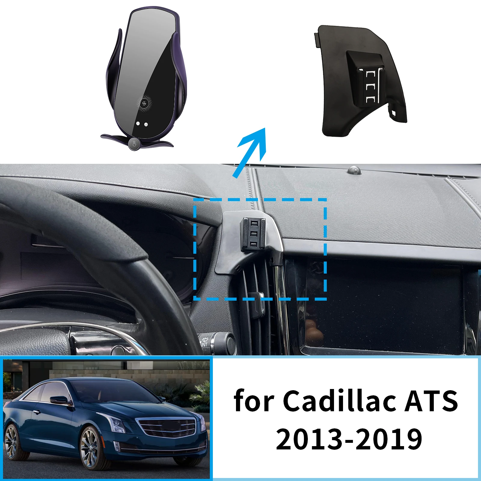 

Car Mobile Phone Holder for Cadillac ATS LFX 2013 2014 2015 2016 2017 20018 2019 GPS Bracket Navigation Stand Auto Accessories