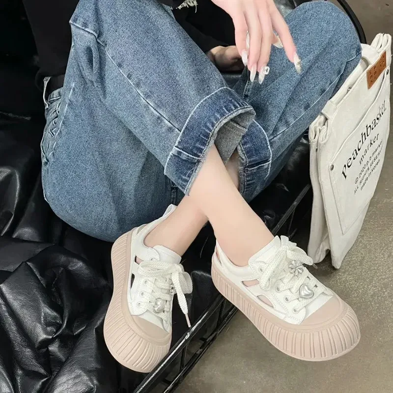 

Round Toe High on Platform Shoes for Women Trends 2025 Deals Sale Comfortable and Elegant Offers 39 Light Casual Woman Footwear