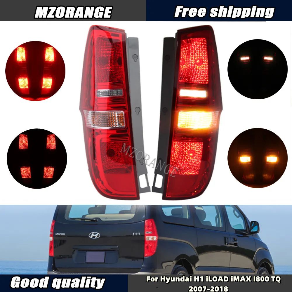 1 Pair Tail Lights for Hyundai H1 iLOAD iMAX I800 TQ 2007-2018 Rear Lamps Turn Signal Brake Driving Reverse Lamp Car Accessories