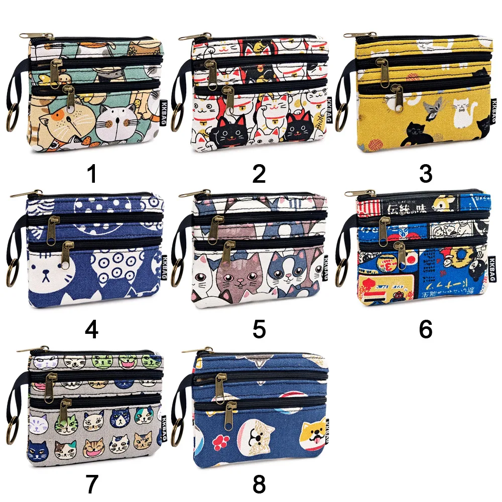 New Waterproof Coin Bag Short Zipper Simple Organizer Multi-function Handbag