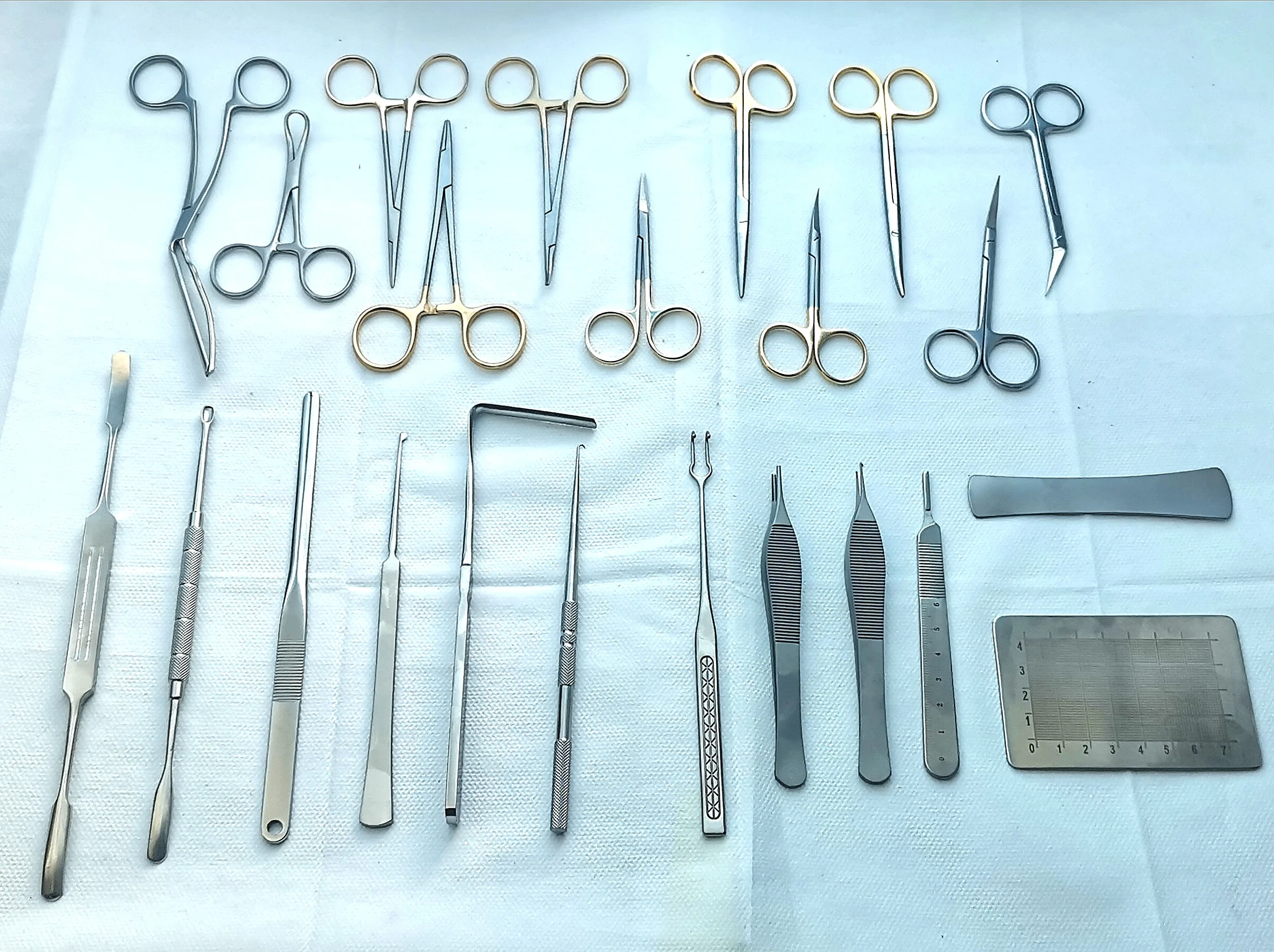 High Quality 23-Piece Beauty Plastic Surgery Instrument Set Manual Rhinoplasty Nose Tools Kit Retractor Forceps Holder