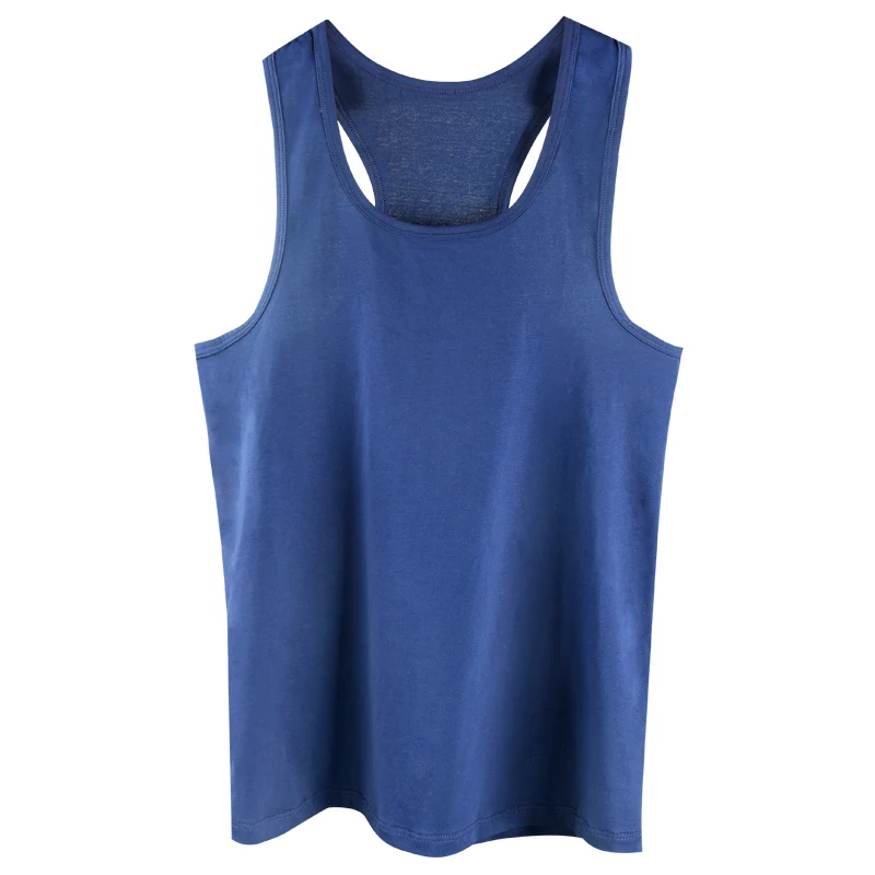 Men's vest cotton breathable youth sports base hurdle I-shaped loose summer suspender undershirt