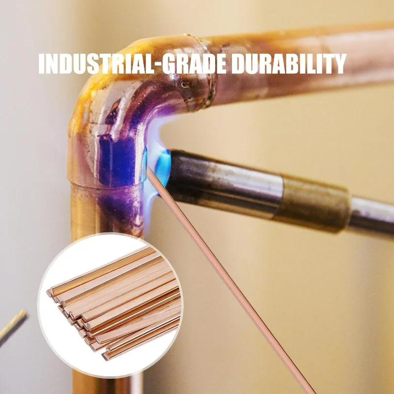 5/20pcs Phosphor Bronze Flat Brazing Rods Corrosion Resistant Phosphor Coppers Welding Sticks Fast Easy Soldering Hand Tools