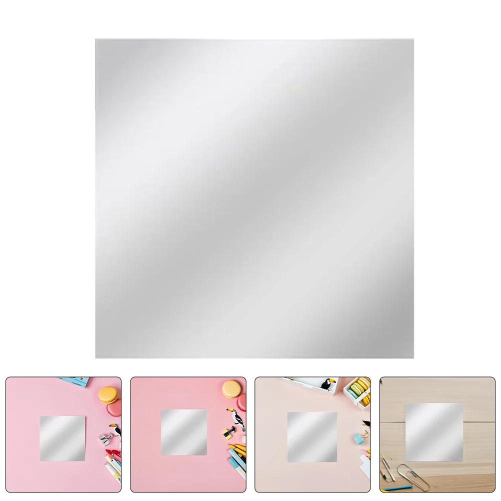 

20Pcs Mini Acrylic Square Mirrors Self Adhesive Tiny Mirror Tiles for Crafts DIY Home Wall Decorative Reflective