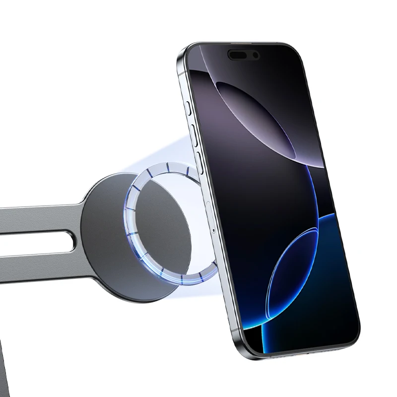 360-Degree rotating aluminum alloy tablet computer bracket, adjustable height desktop bracket 5