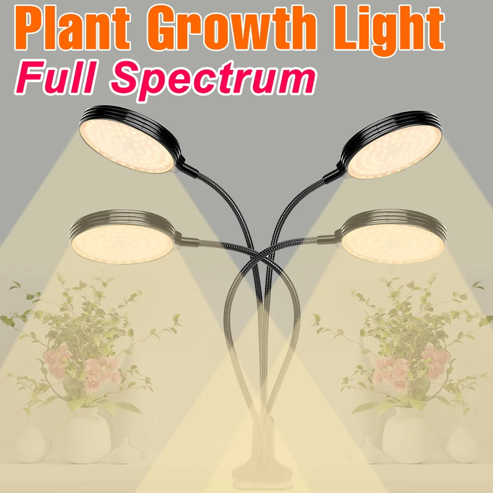 USB Phyto Lamp 5V LED Grow Light Full Spectrum Phytolamp For Plants Waterproof Hydroponic Seeds To Plant Growbox 15W 30W 45W 60W