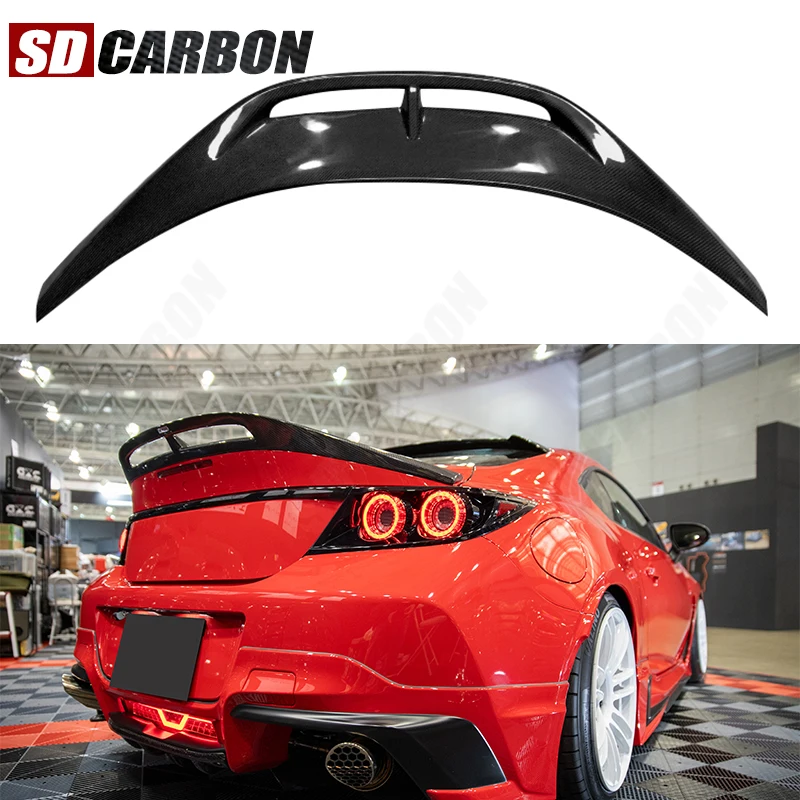 لتويوتا GR86 سوبارو BRZ 2019 + ألياف الكربون زعانف الذيل الخلفي الجذع المفسد دليل الجناح الخلفي الجناح سيارة الجذع كلبشة طقم الجسم #1