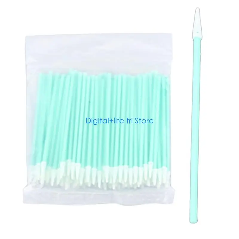 E06D Pack Of 100 Fiber Visual Cleaning Swabs Not Shedding Particle Complimentary Fixed Absorption For / / / Couplings Camera