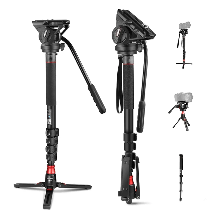 NEEWER 179cm Telescopic Portable Aluminum Professional Camera Travel Monopod with Feet