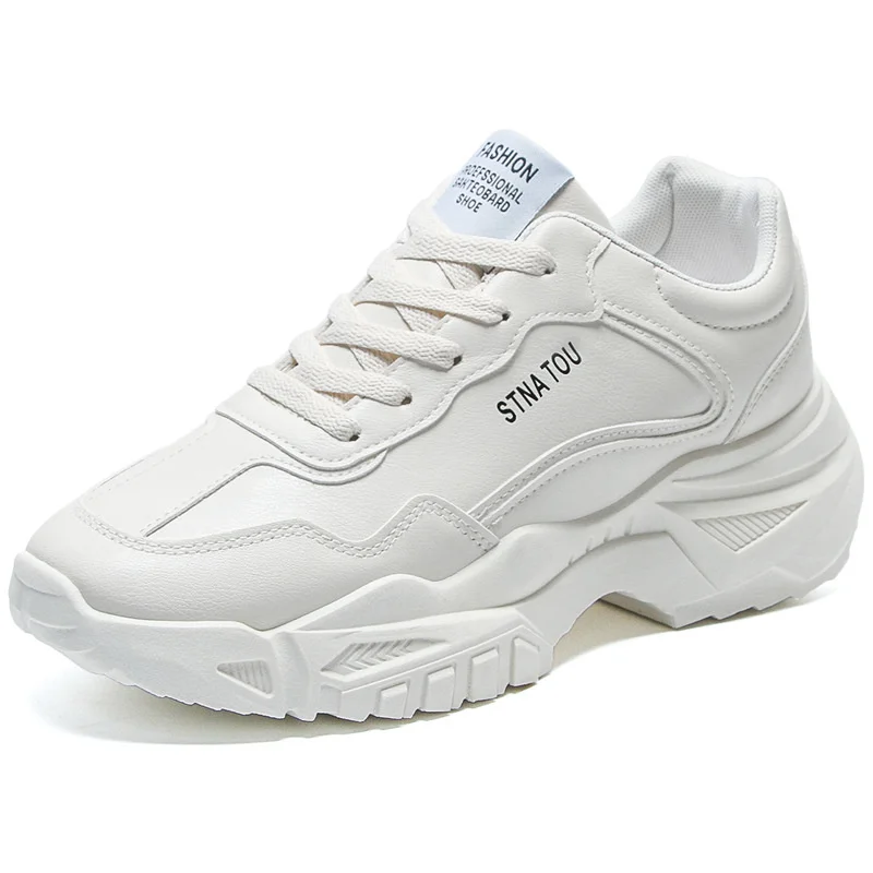 Zapatos de papá de suela gruesa para hombre, nuevos zapatos deportivos e informales versátiles, tendencia de aumento interior, primavera y otoño