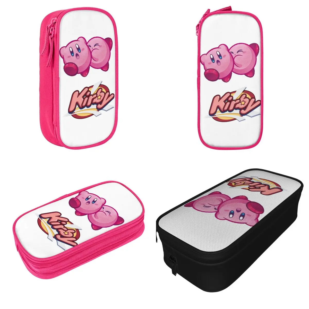 Kirbys Pencil Case Nostalgia Childhood ACT Game Pen Bags Student Big Capacity Students School Cosmetic Pencil Pouch