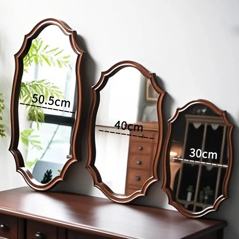 خمر الرجعية النمط الفرنسي مرآة الديكور المرايا غرفة المعيشة معلقة مرآة أنيقة Espejo Decorativo ديكورات المنزل