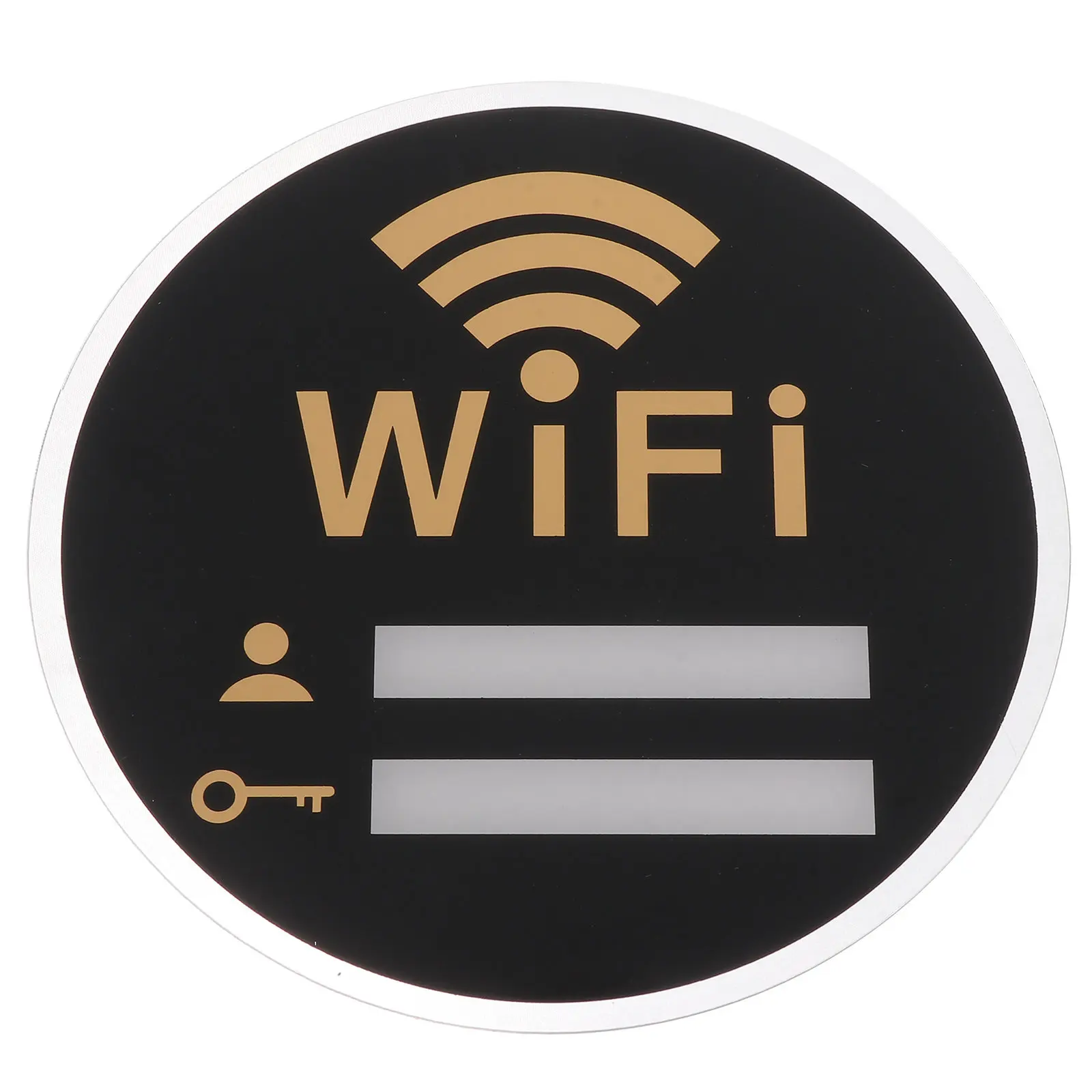 

15x15cm WiFi Acrylic Sign Functional Password Display Wall Decor Acrylic Reminder for Restroom Bar Salon Store and Resort