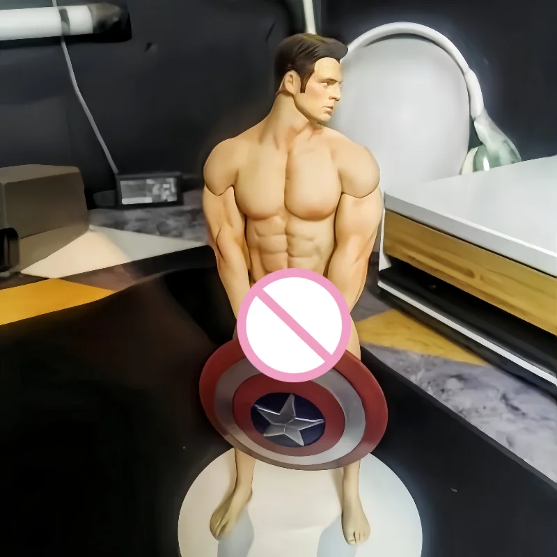 โมเดลของเล่นสะสมแอ็คชั่นฟิกเกอร์กัปตันอเมริกา คริส เอเวเวนส์ แบบมือถือพร้อมอุปกรณ์เสริม ของเล่นพีวีซีเคลื่อนที่ได้ ของขวัญ