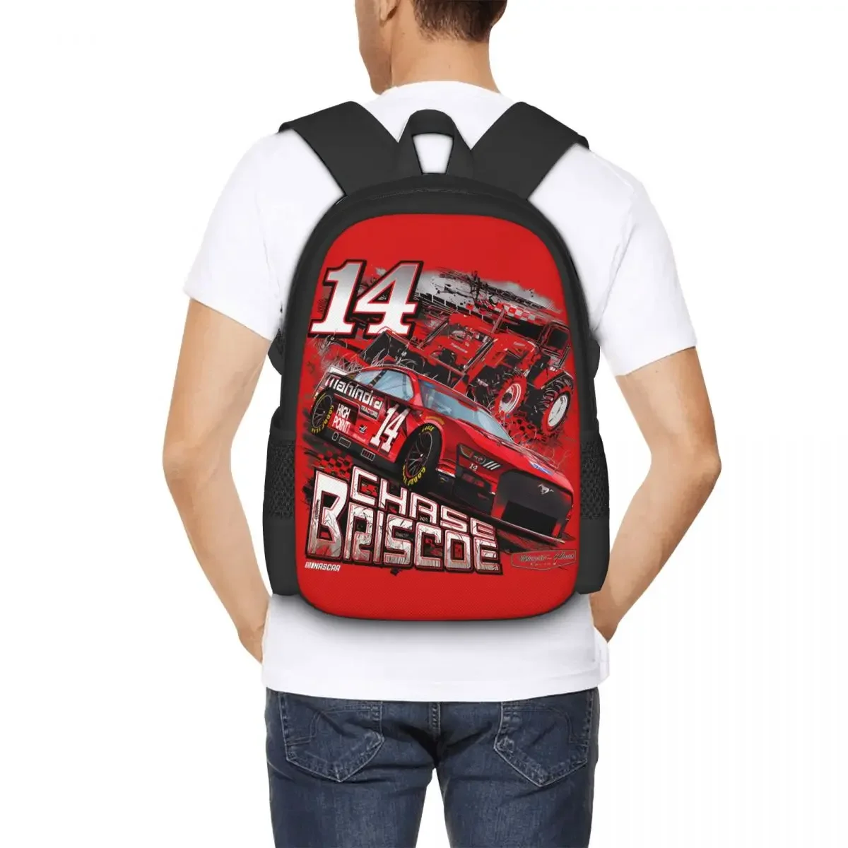 Chase Briscoe 14-Reise-Laptop-Rucksack, Business-College, Schule, Computertasche, Geschenk für Männer und Frauen