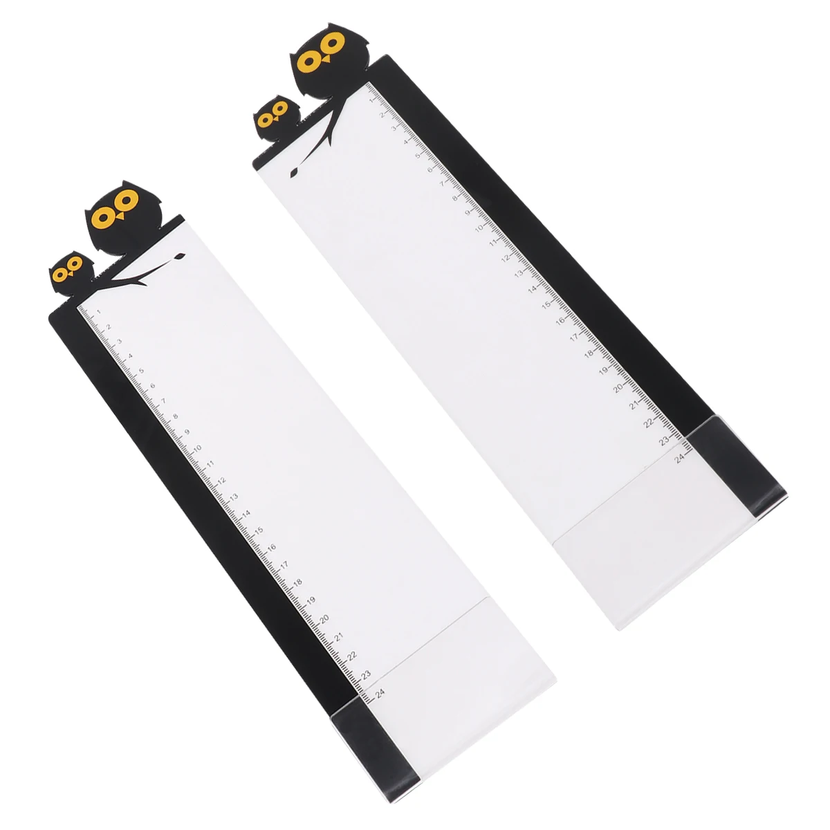 

2 pcs Monitor Memo Board Computer Note Holder Owl Shaped Acrylic Material Transparent Sturdy Office Home Organizer