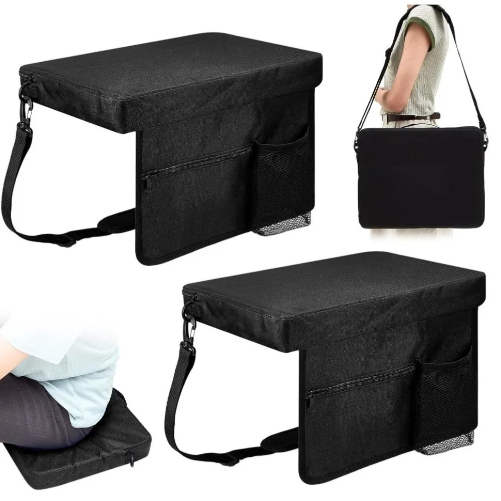 

High Quality 15.7inch Seat Cushions Portable Cup Holder Backless Seat Mat with Shoulder Strap Anti-dirty Anti-dirty Pad Sporting