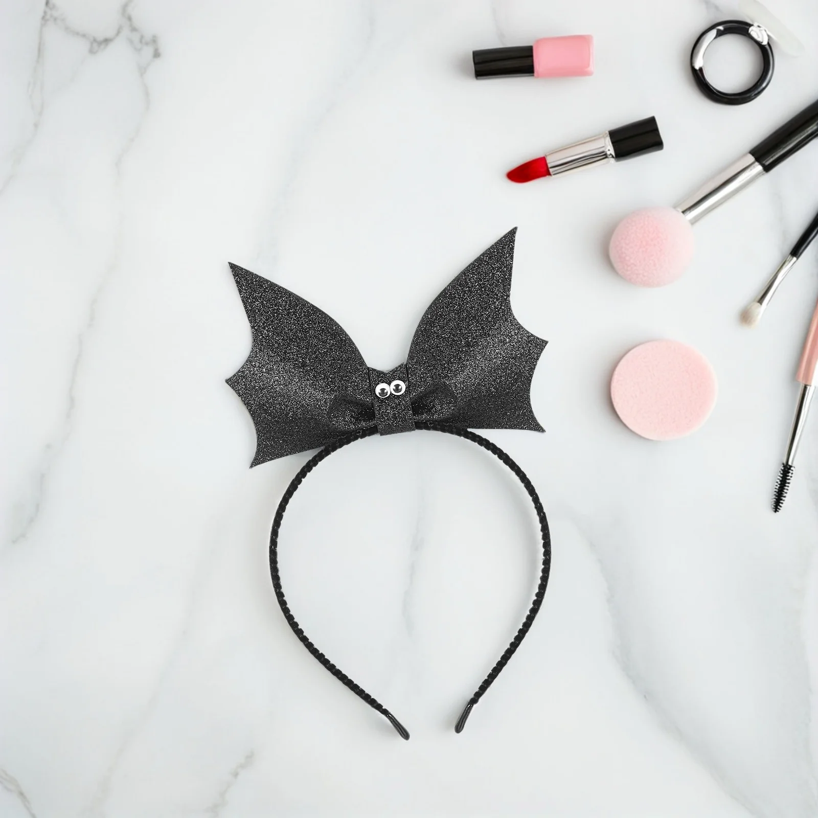 ที่คาดผมรูปค้างคาวประดับเลื่อม สำหรับงานปาร์ตี้แฟนซี งานคาร์นิวัล คริสต์มาส อีสเตอร์ ปีใหม่ งานเลี้ยงฉลอง น้ำหนักเบา