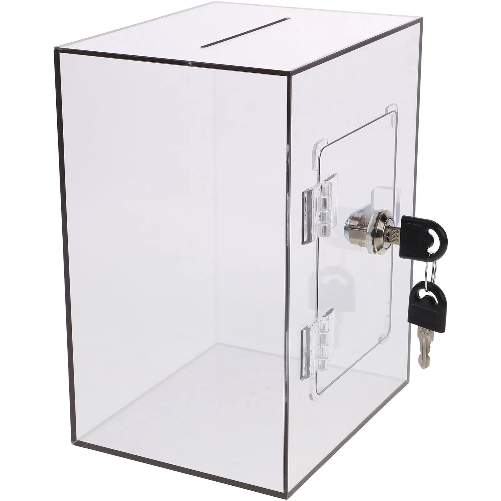

Acrylic Lock Clear Donation Suggestion Acrylic Box With Lock Letter Storage Container Money Box Safe Smooth Practical Use