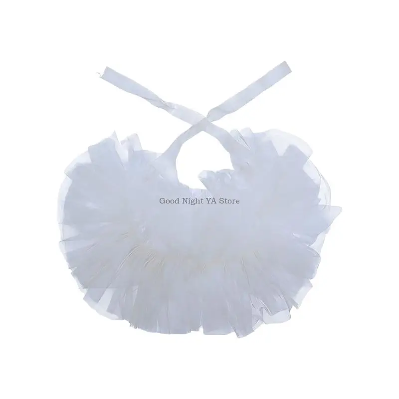  Punk Ruffled Choker Neckpiece Victorian Detachable Collar Neck Ruff Jabot For Costume Parties And Theatrical Perfomers