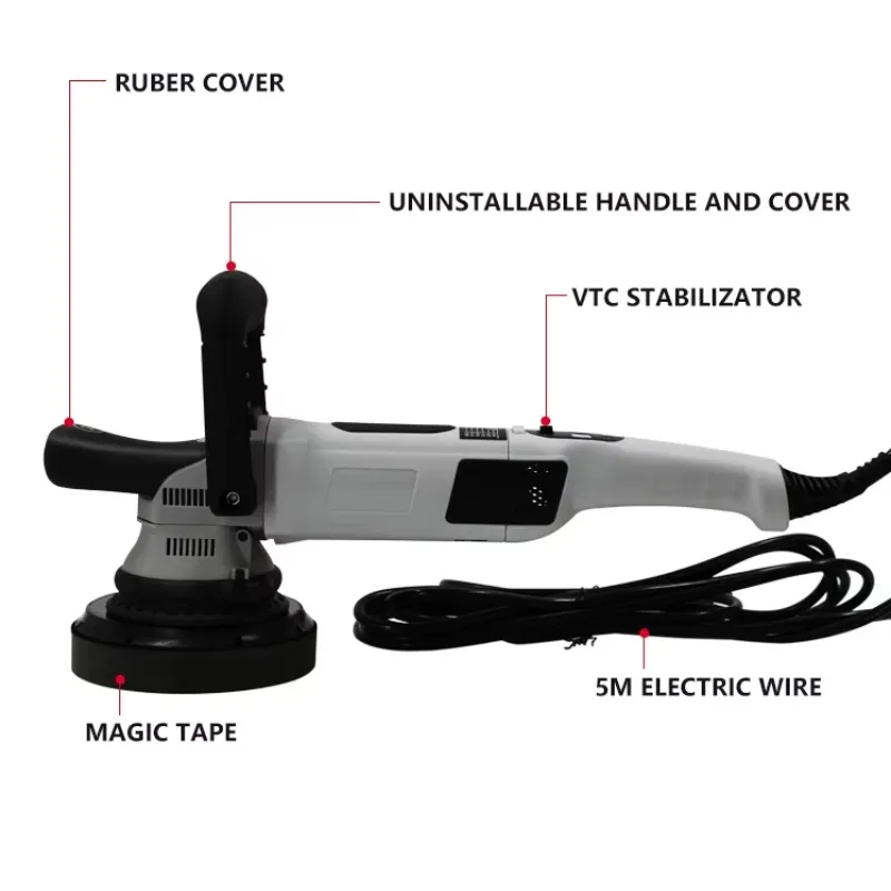 

Hot Sale China 810w6 Inch Rotary Electric Orbital Floor Dual Action Car Polisher