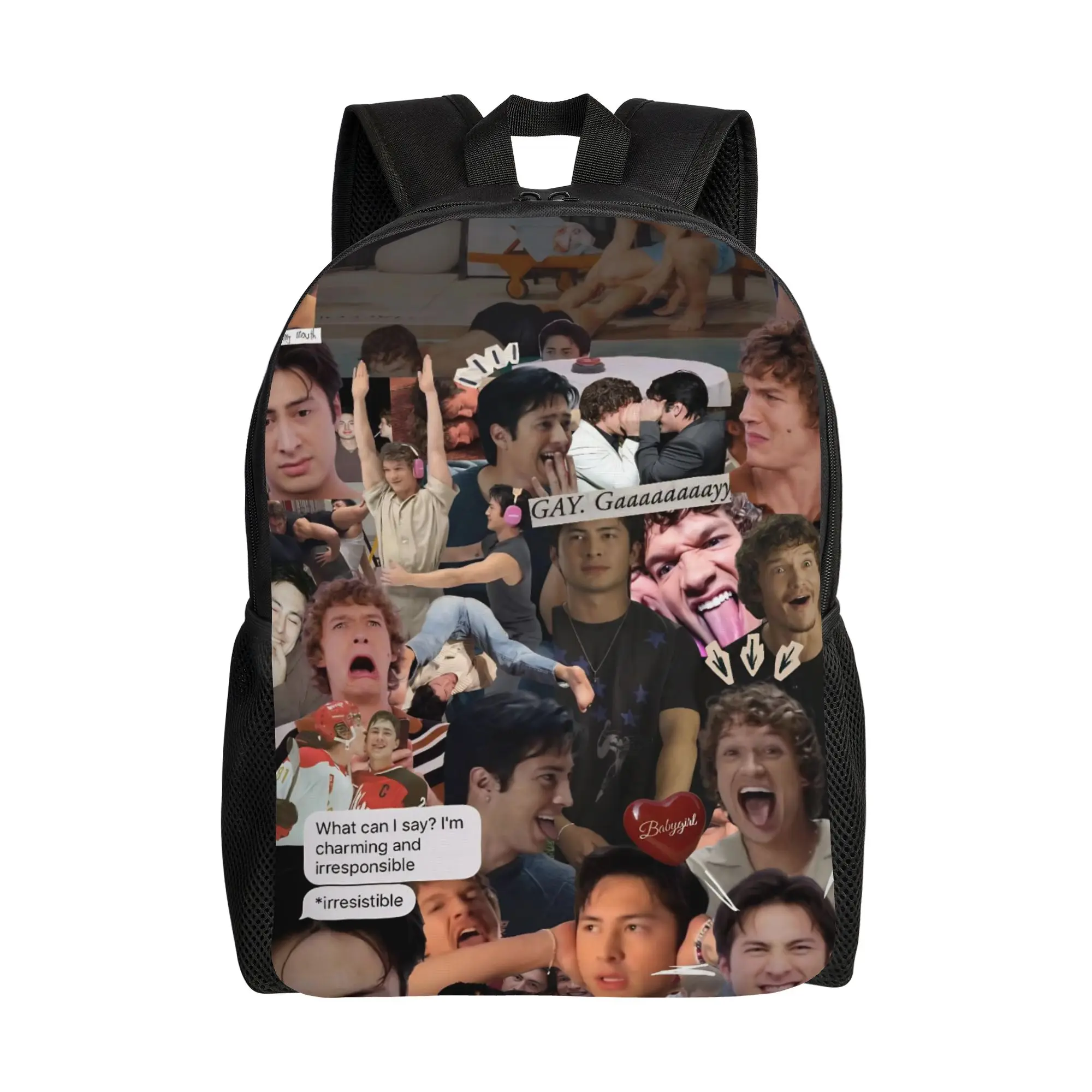 

Heated Rivalry Fashion Backpack Sports Student Hiking Travel Daypack for Men Women College Canvas Bags