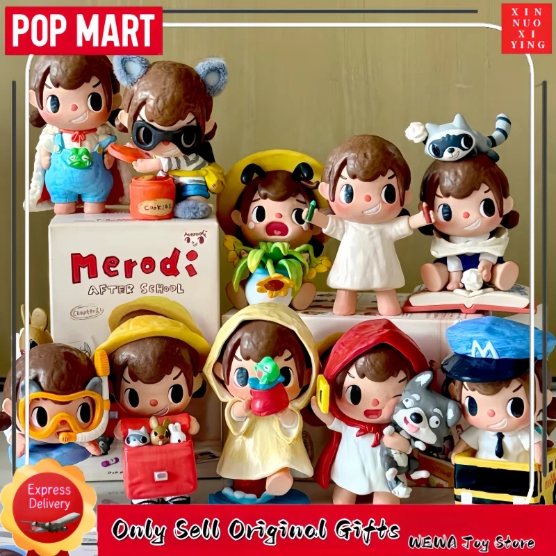 

Оригинальные подарки POP MART: серия Merodi, портативные коллекционные фигурки в закрытых коробках, игрушки-сквиши, товары по мотивам сериала «Очень странные дела»