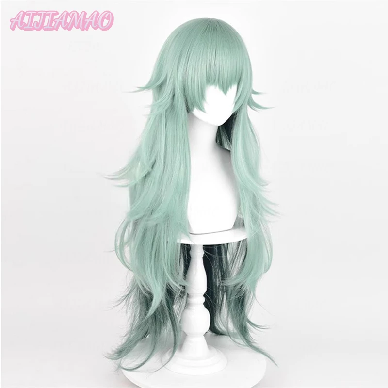 Parrucca Cosplay di alta qualità Takatsuki Sen Anime 95cm lunghi capelli ricci sfumati verdi capelli resistenti al calore parrucche donna festa di Halloween