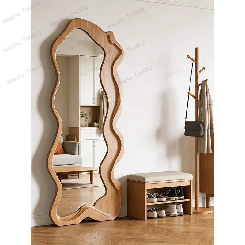 Vintage Home Irregular Dressing Mirror, Wall-Mounted Used Entryway Irregular Fitting Mirror