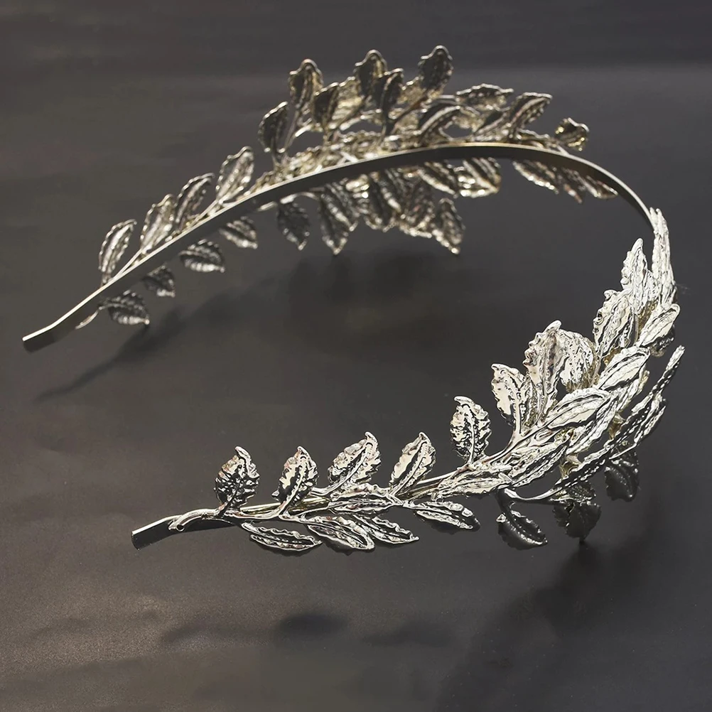 

Leaf Hair Band Bridal Headband Wedding Party Alloy Headdress For Women Daily Wear Comfortable Chic Simple Design Fits Most Girls