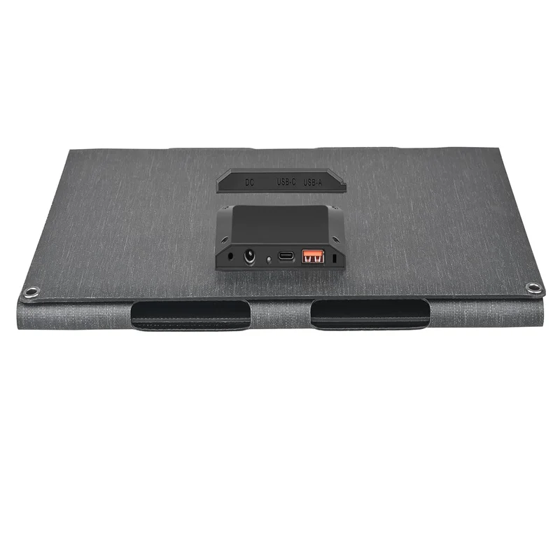 40W ETFE Solar Panel Charger 23% High Conversion Rate Foldable Multiple-Functional Portable Solar Charger Type C/USB/DC Output