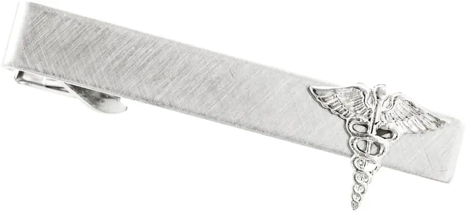 Caduceus Doctor Tie Clip. Made in The USA.