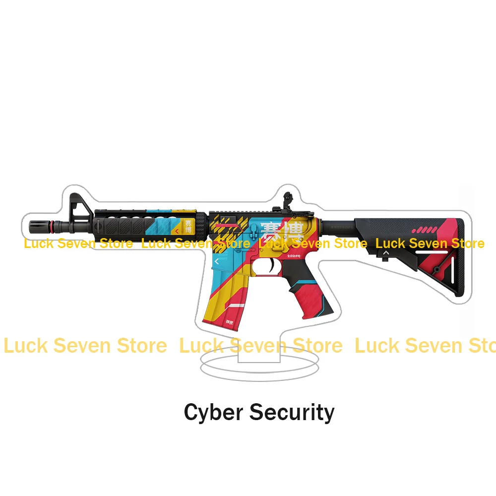 CS2 GO لعبة سلاح M4A4 عواء الإمبراطور تيموكو العنكبوت زنبق عين حورس جلود الاكريليك حامل مكتب زخرفة أنيمي لعبة هدية #3