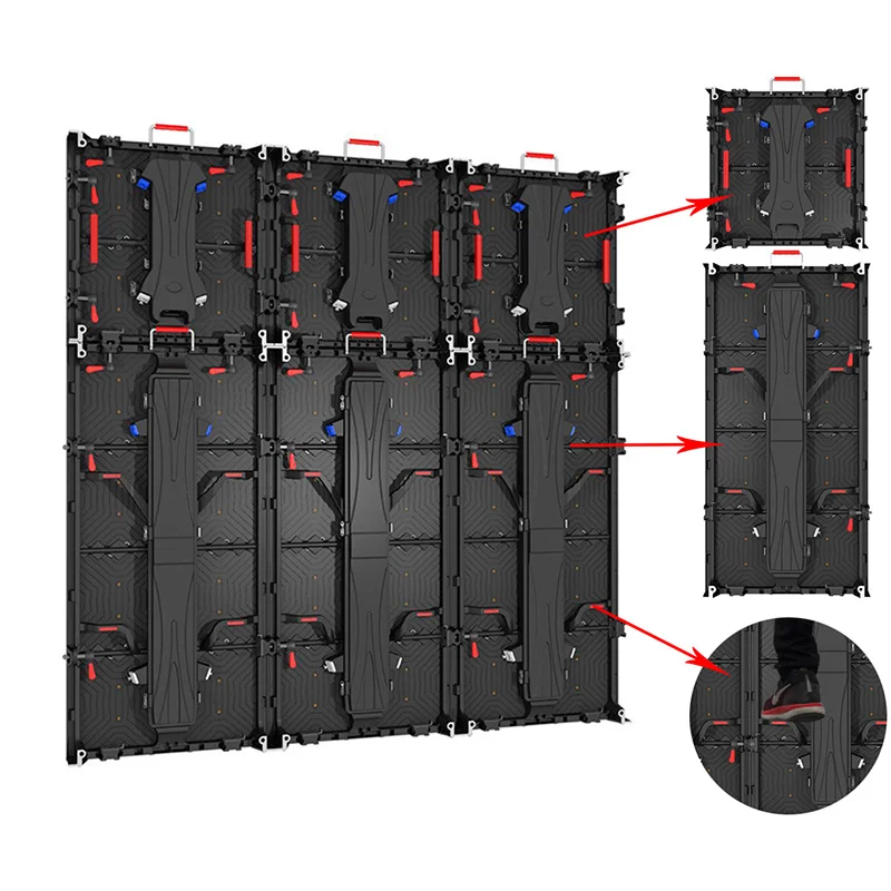 500*500 مللي متر في الهواء الطلق داخلي P2.6 P2.9 P3.91 P4.8 تأجير شاشة عرض LED لوحة LED داخلية عرض LED للكنيسة