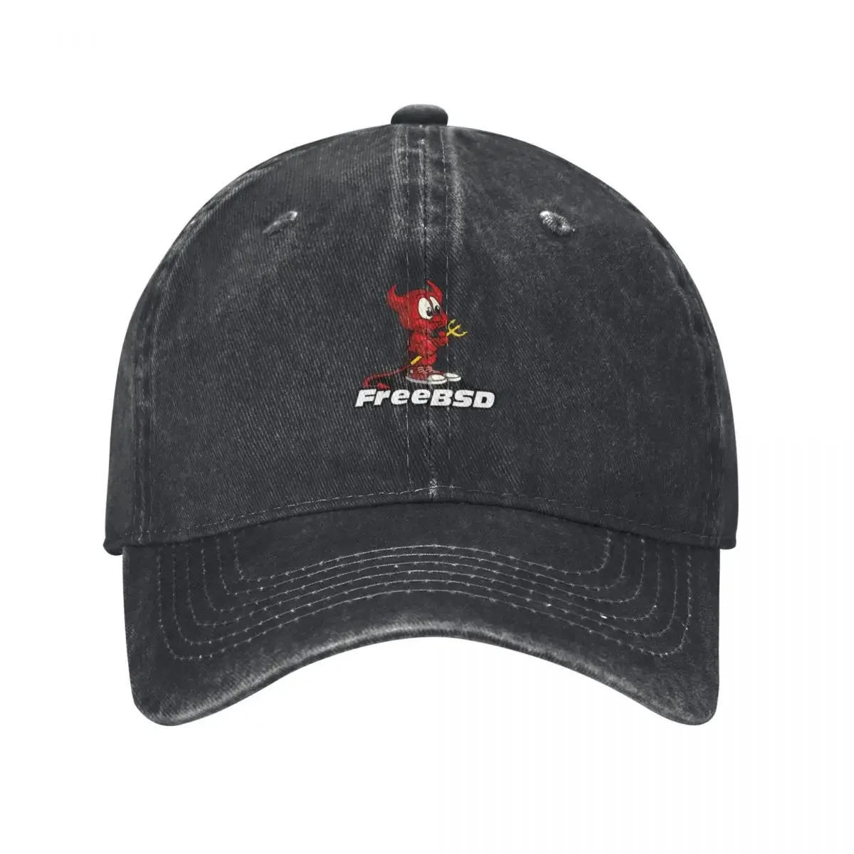 Beastie (FreeBSD) + Text Baseball Cap Visor Anime Hat Luxury Hat Man Women's