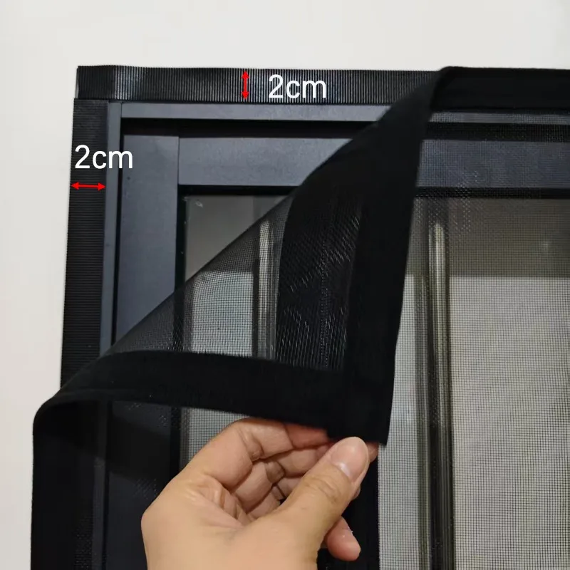 Self Adhesive Zipper Mosquito Screen Window, Easy to Install and Detachable Household Window Protection Net, Fly and Insect Proo
