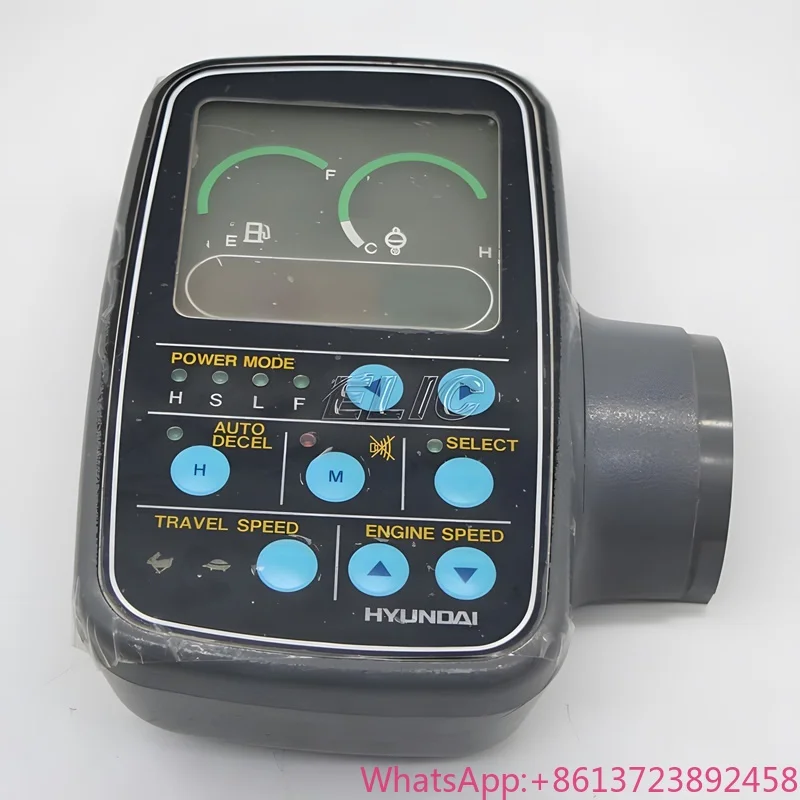 

Second Hand R200LC-3 Excavator Parts Display Panel 21E6-00200 21M6-53100 LCD Monitor for Hyundai Replacement