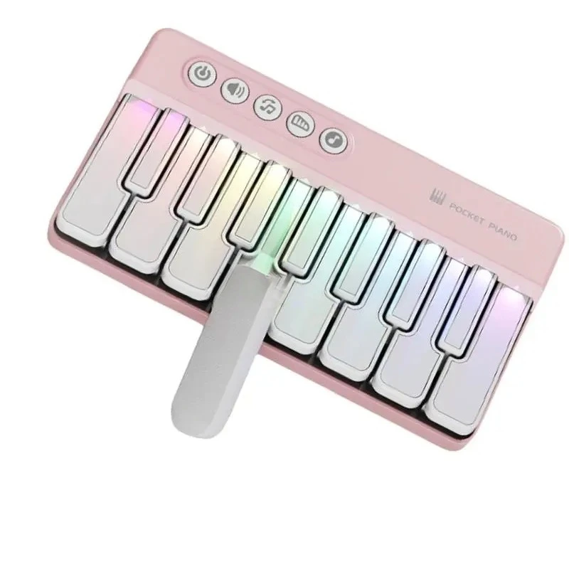الأطفال قوس قزح الإلكترونية البيانو الموسيقى الخفيفة يمكن أن تلعب البيانو لعبة الموسيقى متعددة الوظائف للتعليم في مرحلة الطفولة المبكرة العملي