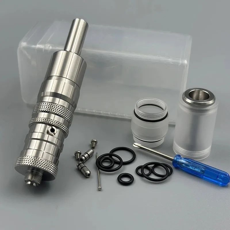 FeV Flash-e-Vapor Mini RTA 17mm Diameter 3.0ml 316 SS E 510 Thread Mod atomizer tank for coils & atomizers - gallery image 5