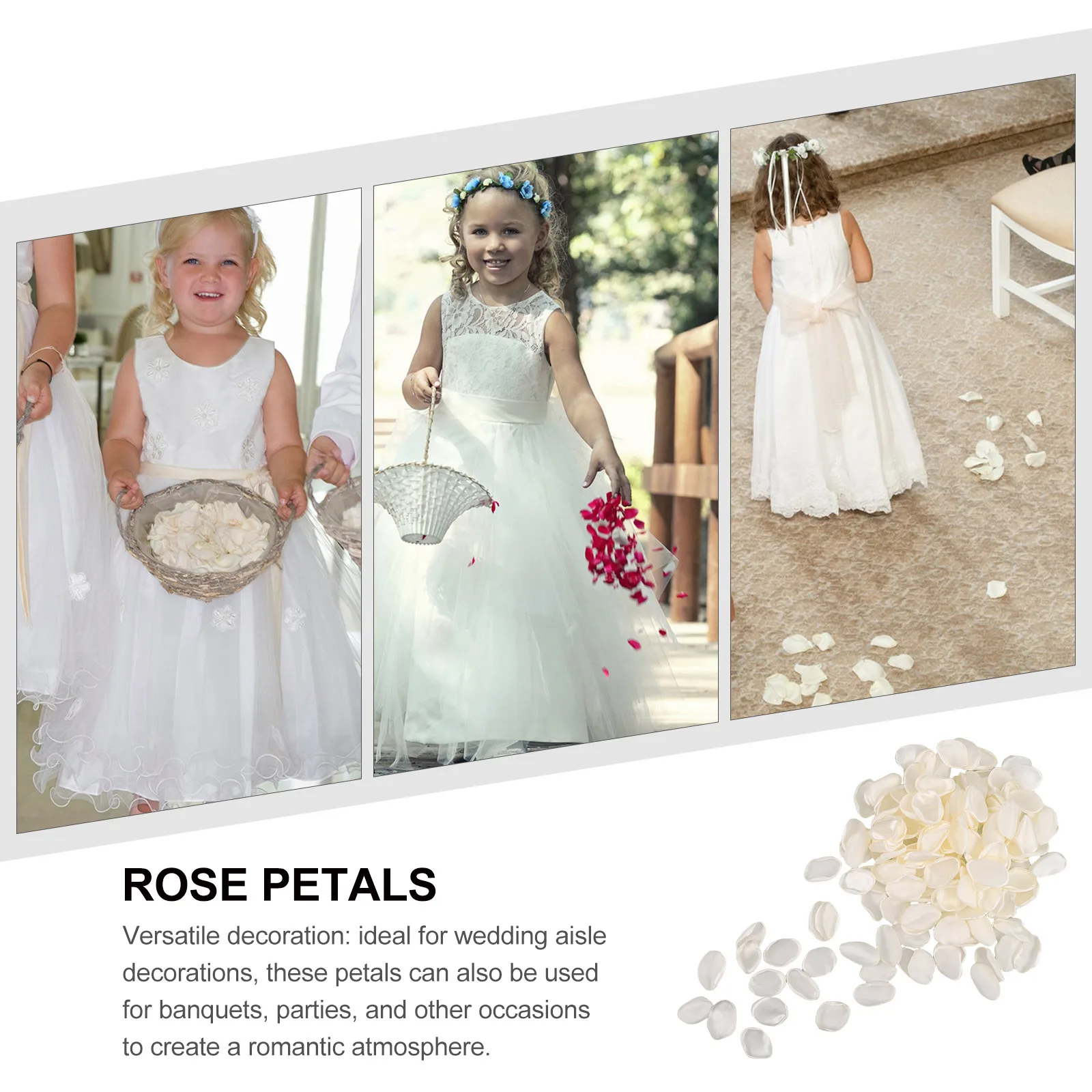 

200pcs Silk Rose Petals Hand Crafted Artificial Flower Petals For Wedding Decoration Confetti Bridal Shower Anniversary Party