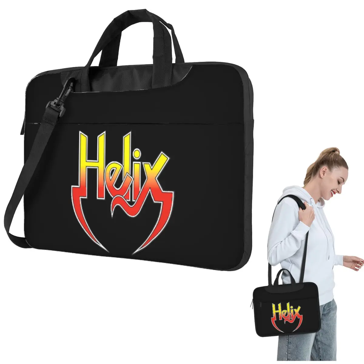 

Helix Band Logo Crossbody Laptop Bag Case Computer Bag 13 14 15.6 Inch Notebook Pouch for Lenovo