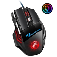 Wired Gaming Mouse RGB Backlit Mouse Gamer Computer Mouse Silent Ergonomic Mause LED 7 Button USB Mice Mute For PC Laptop Gaming