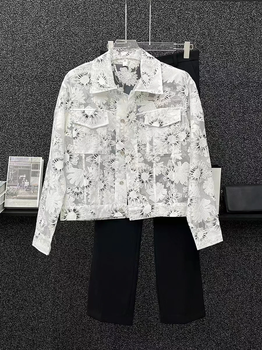 

ws0488 Fashion men Shirts 2024 Popular European Design party style men's Clothing