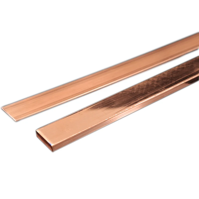 2PCS/4PCS 250mm/500mm copper strip 99.95% Pure Copper Copper Strip Red Copper Pad Copper Foil Copper Plate Bar DIY CNC Material