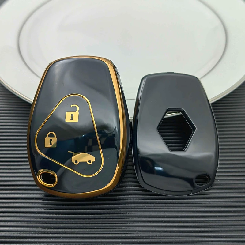 For Renault Clio Trafic Twingo Kangoo Master Modus Dacia Duster Sandero 2/3 Buttons TPU Car Remote Key Shell Fob Case Protector