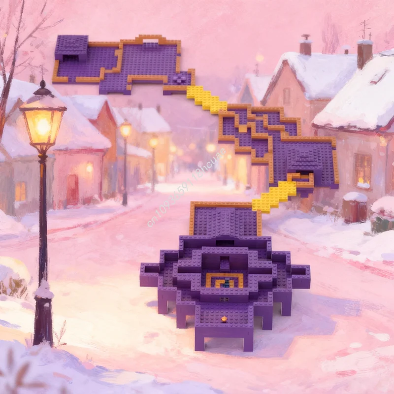 

871 шт. MOC The War Dungeons City Threads Модель Строительные блоки Архитектура Рождественский подарок Креативные игрушки Образовательный кирпич Дети