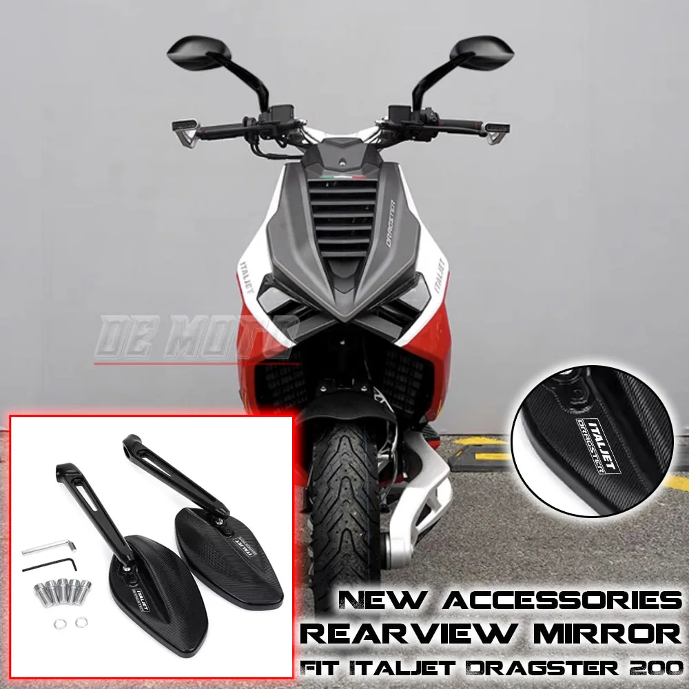 New Accessories Rearview Mirror For Fit Italjet Dragster 200 / 250i / 125 / 400 Motorcycle Side Rear View Rearview Mirrors