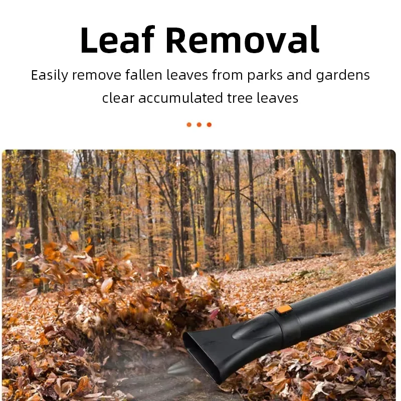 Cordless Leaf Blower 3-Speed (Turbo) Handheld Electric Blower 42m/s Powerful Cordless Blower for Garden Leaf Snow Dust Cleaning